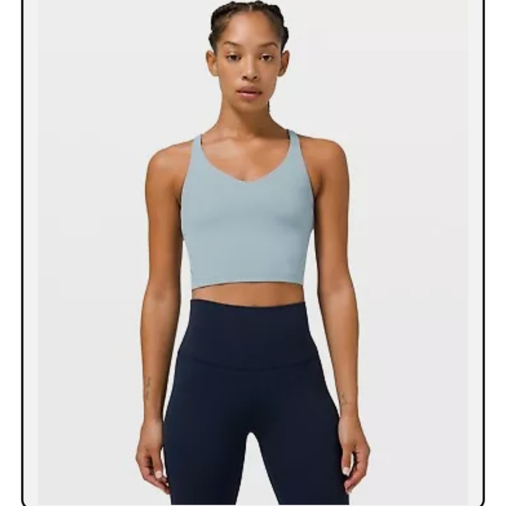 Brand - Lululemon Align Tank Crop Bra Top Chambray Blue Yoga